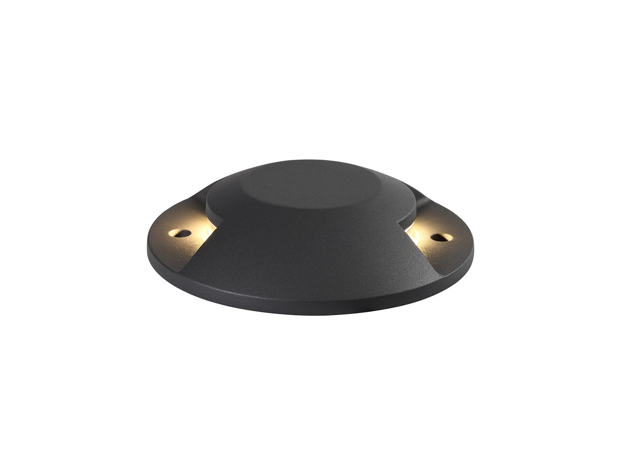 RAN4287 Ran, Above Ground Driveover 2 Light 12W LED IP67 IK10 in a Anthracite Finish