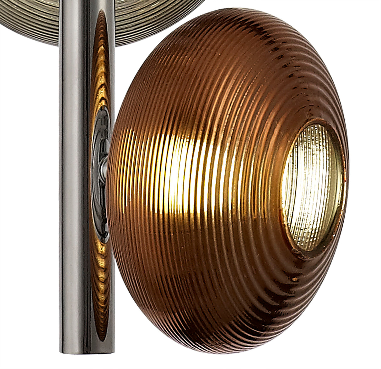 RAP1447 Rapeto Multiple Pendant 3 Light 24W LED in a Chrome/Copper/Champagne/Smoked Finish