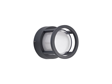 RAS8027 Rastaban Round Downlight 6W LED IP54 Indoor/Outdoor Use in a Anthracite/Opal White Finish