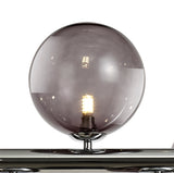 REG3037 Regor Pendant 7 Light in a Chrome/Smoked/Black Finish