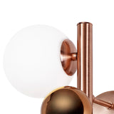 REG4667 Regor Wall Lamp 2 Light in a Antique Copper/Opal/Copper Finish