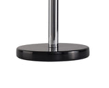 REG5037 Regor 60cm Table Lamp 3 Light in a Chrome/Smoked/Black Finish