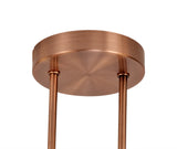 REG5667 Regor Semi Flush Ceiling 4 Light in a Antique Copper/Opal/Copper Finish