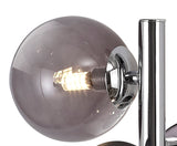 REG6037 Regor Wall Lamp 2 Light in a Chrome/Smoked/Black Finish