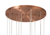 REG7667 Regor Pendant 16 Light in a Antique Copper/Opal/Copper Finish