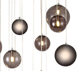 REG9567 Regor Pendant 16 Light in a Chrome/Smoked/Black Finish