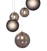 REG9567 Regor Pendant 16 Light in a Chrome/Smoked/Black Finish