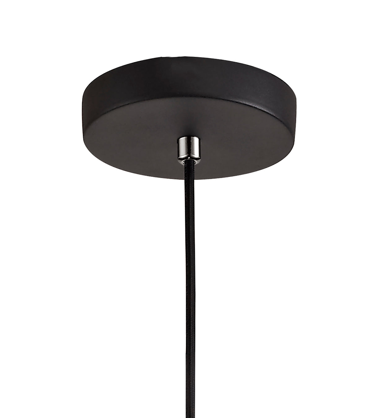 REV5857 Revati Pendant 1 Light in a Black/Clear Finish