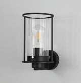 REV7857 Revati Wall Lamp 1 Light in a Black/Clear Finish