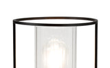 REV8857 Revati 27.5cm Table Lamp 1 Light in a Black/Clear Finish