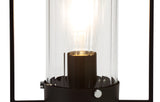 REV8857 Revati 27.5cm Table Lamp 1 Light in a Black/Clear Finish