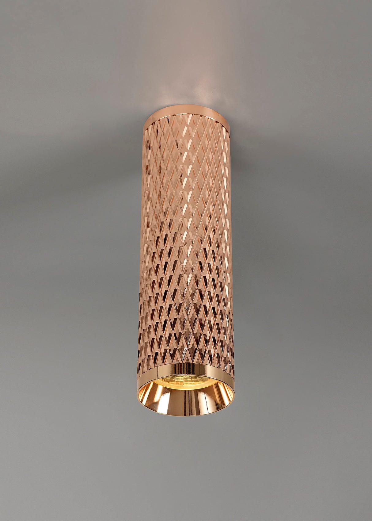 SAD1208 Sadal 20cm Surface Mounted Ceiling Light 1 Light in a Rose Gold Finish