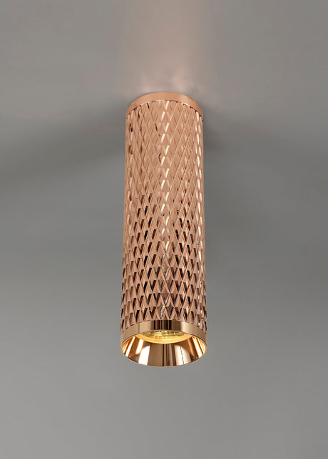 SAD1208 Sadal 20cm Surface Mounted Ceiling Light 1 Light in a Rose Gold Finish