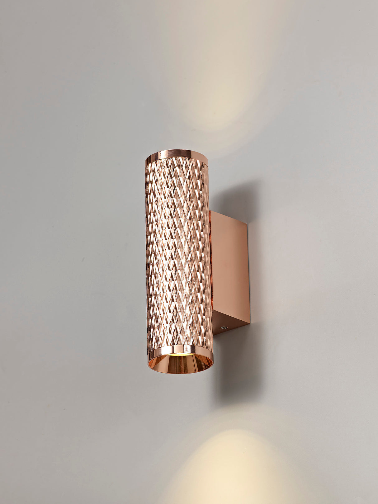 SAD1408 Sadal Wall Lamp 2 Light in a Rose Gold Finish