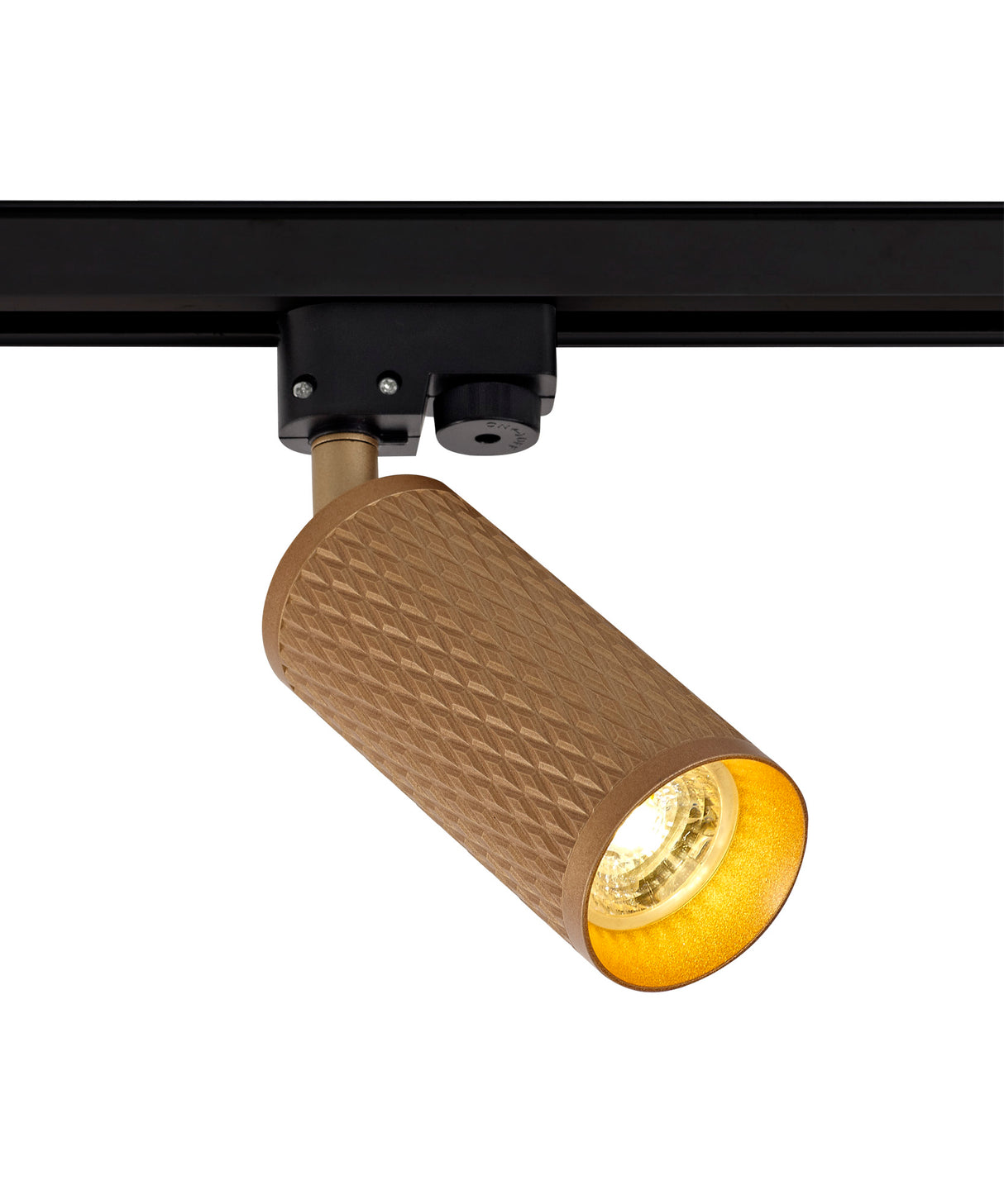 SAD2308 Sadal Track Spot Light 1 Light in a Champagne Gold Finish