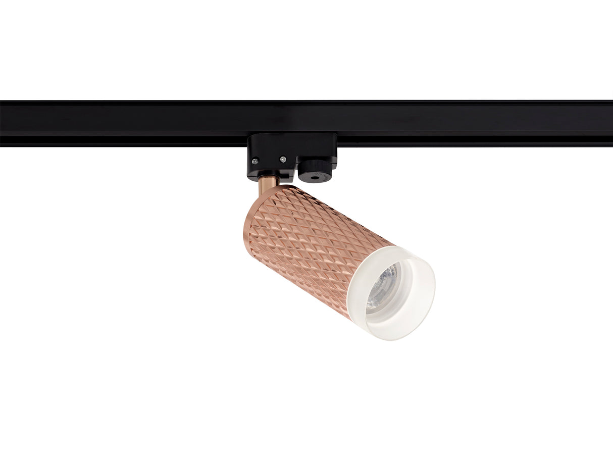 SAD3308 Sadal Track Spot Light 1 Light in a Rose Gold Finish