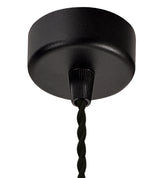 SAD4308 Sadal Pendant Light Kit 2m 1 Light in a Sand Black Finish