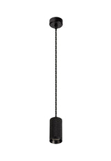 SAD4308 Sadal Pendant Light Kit 2m 1 Light in a Sand Black Finish