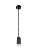 SAD4308 Sadal Pendant Light Kit 2m 1 Light in a Sand Black Finish