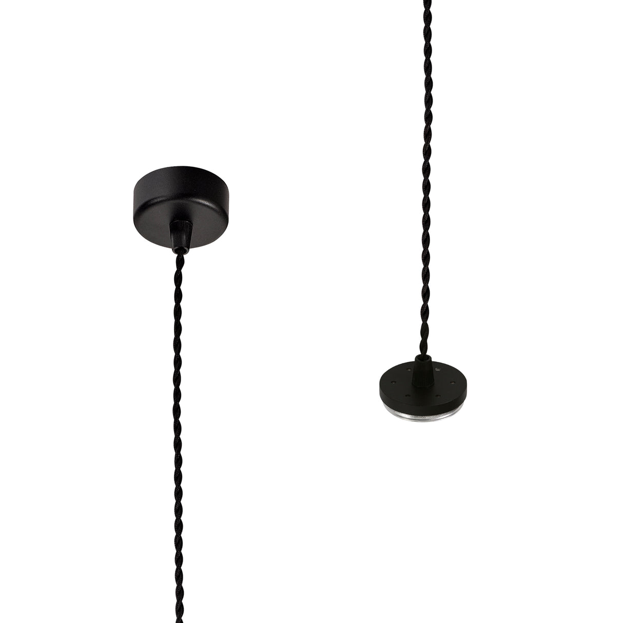 SAD4308 Sadal Pendant Light Kit 2m 1 Light in a Sand Black Finish