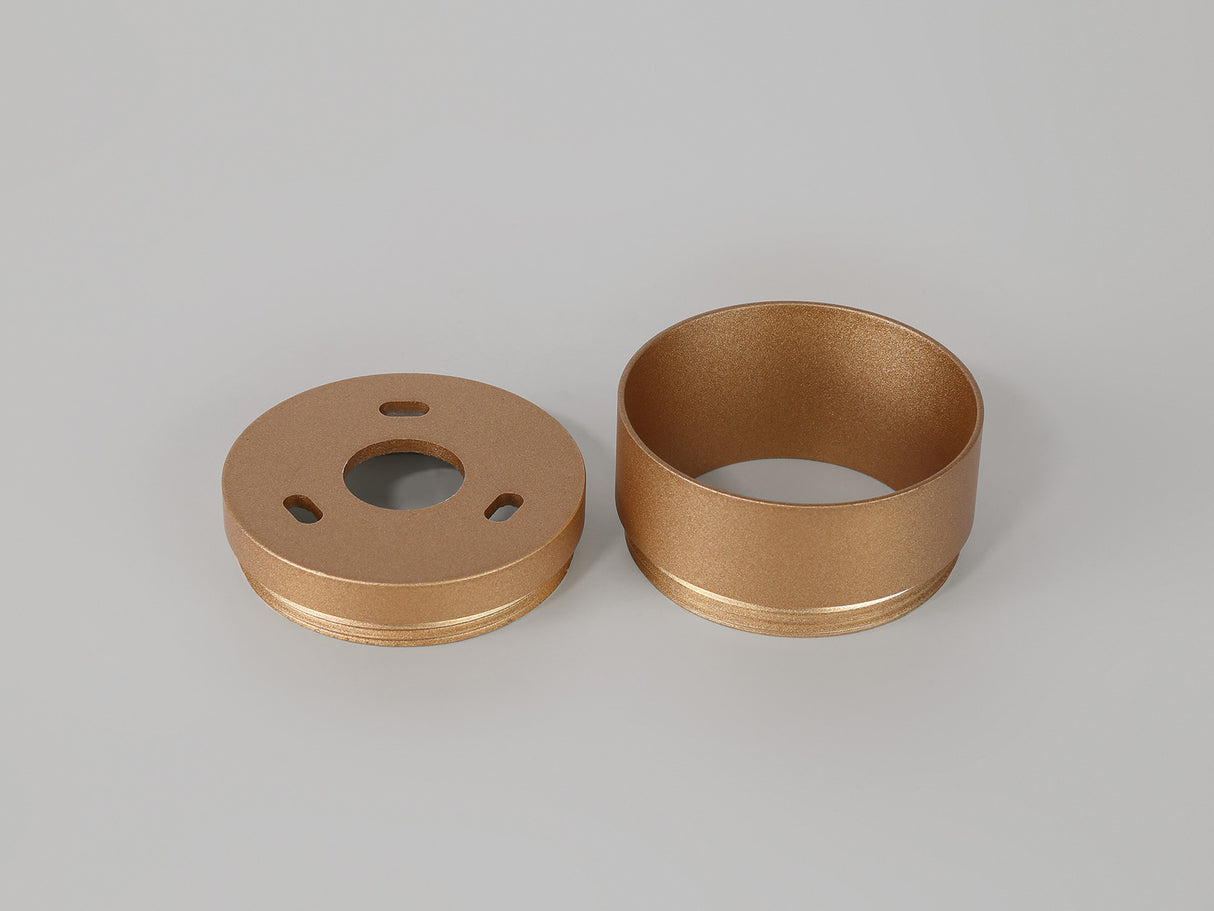 SAD4408 Sadal 2cm Face Ring &amp; 1cm Back Ring Accessory Pack in a Champagne Gold Finish