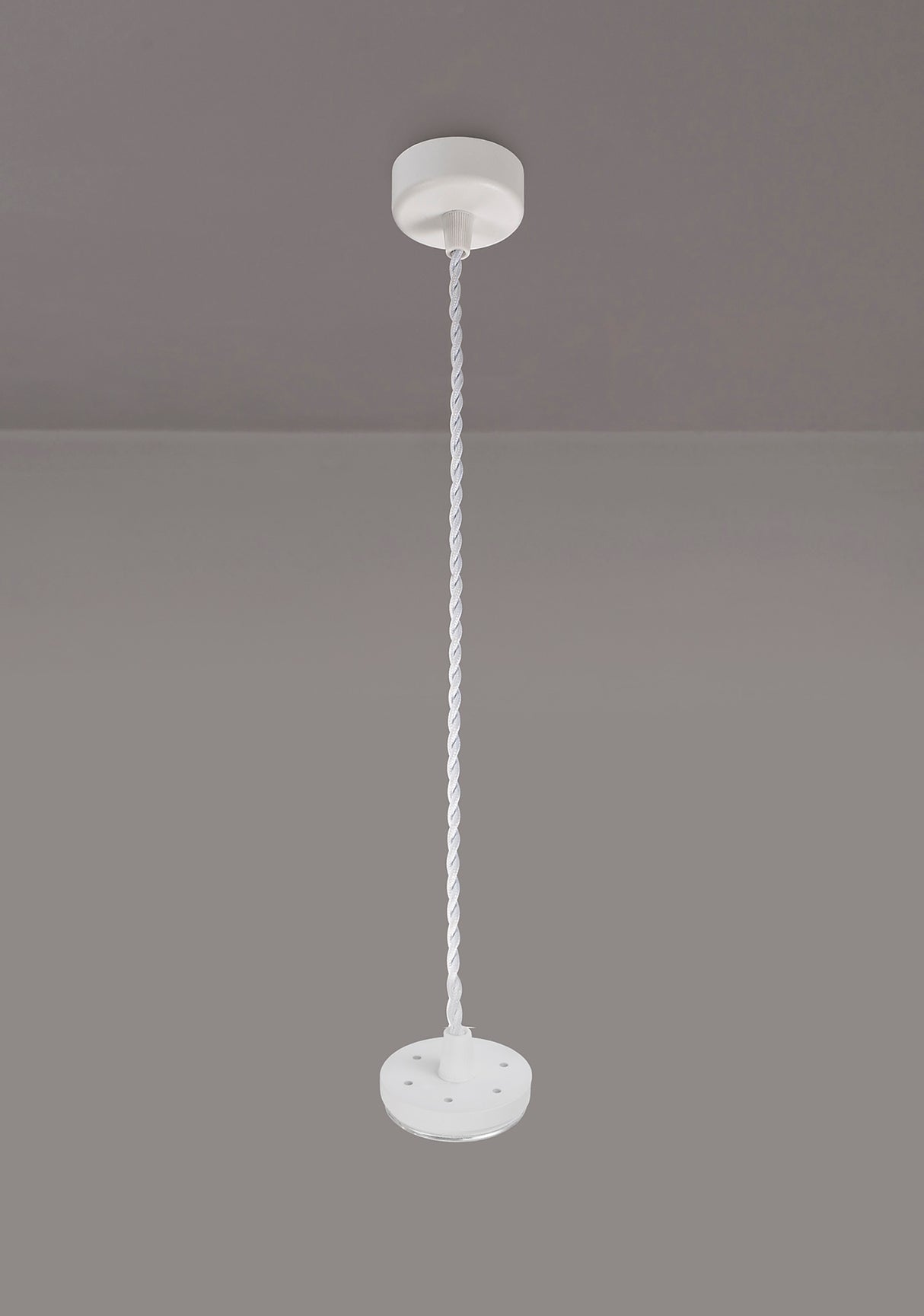 SAD5308 Sadal Pendant Light Kit 2m 1 Light in a Sand White Finish