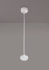 SAD5308 Sadal Pendant Light Kit 2m 1 Light in a Sand White Finish