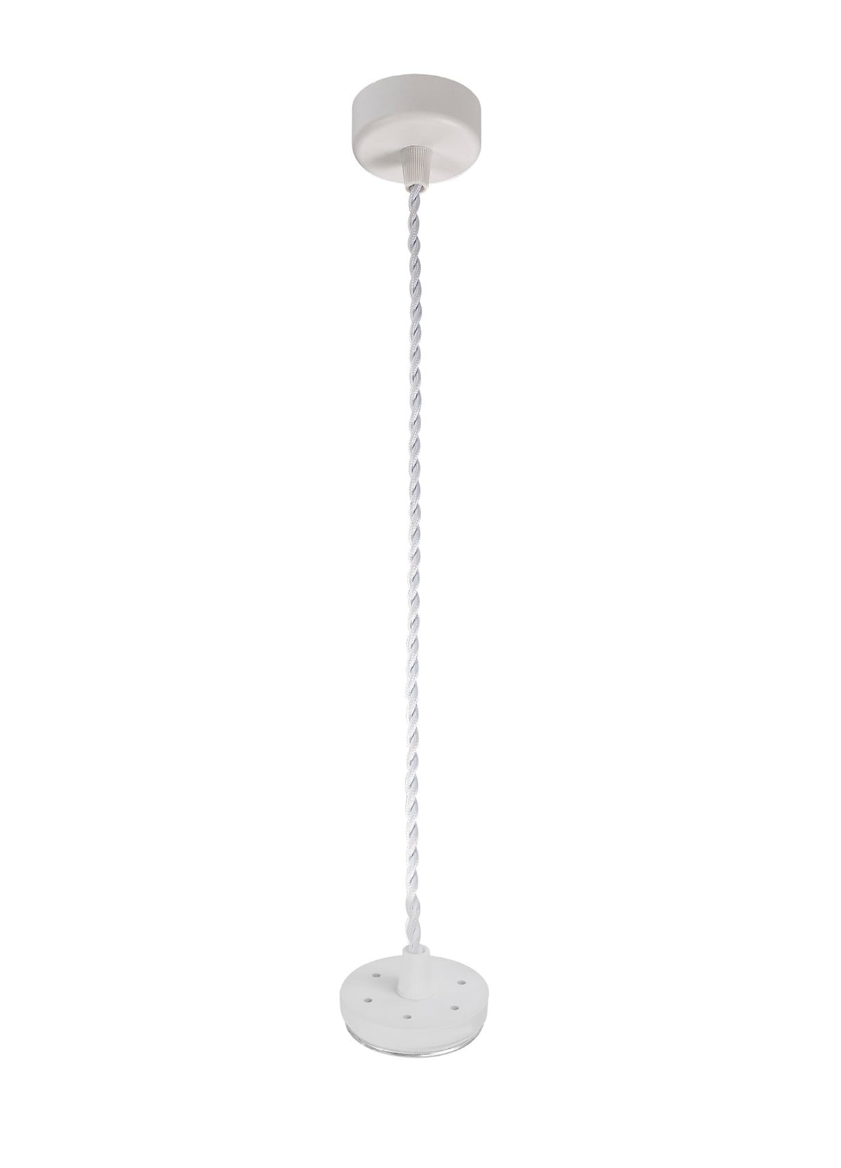 SAD5308 Sadal Pendant Light Kit 2m 1 Light in a Sand White Finish