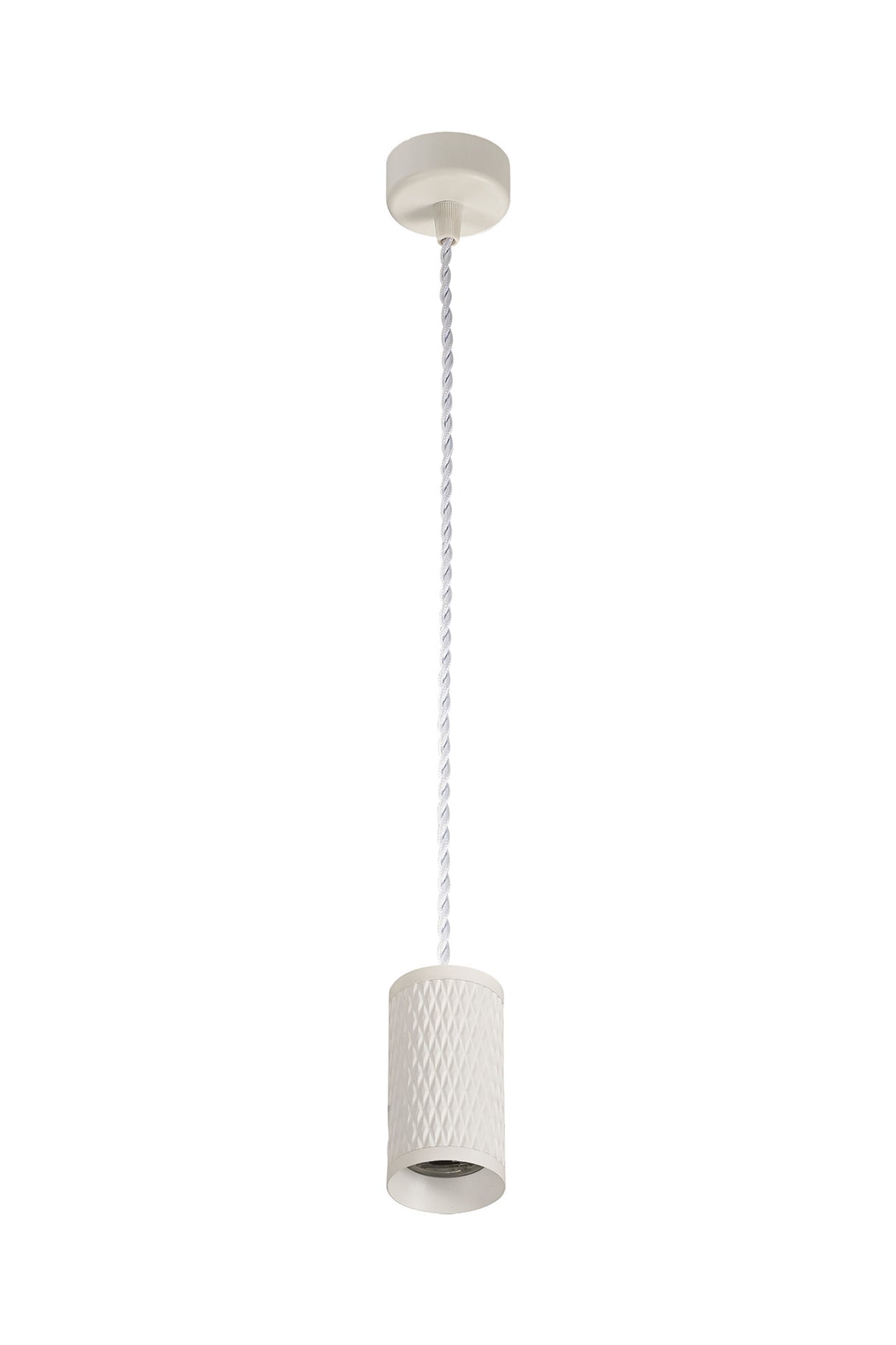 SAD5308 Sadal Pendant Light Kit 2m 1 Light in a Sand White Finish