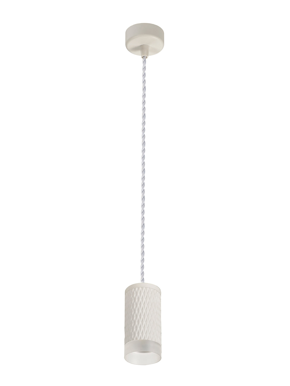 SAD5308 Sadal Pendant Light Kit 2m 1 Light in a Sand White Finish