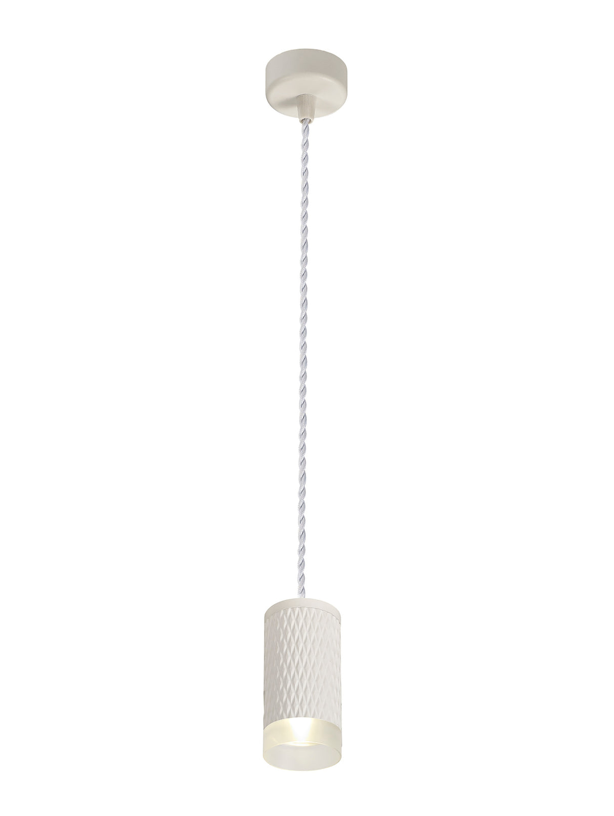 SAD5308 Sadal Pendant Light Kit 2m 1 Light in a Sand White Finish