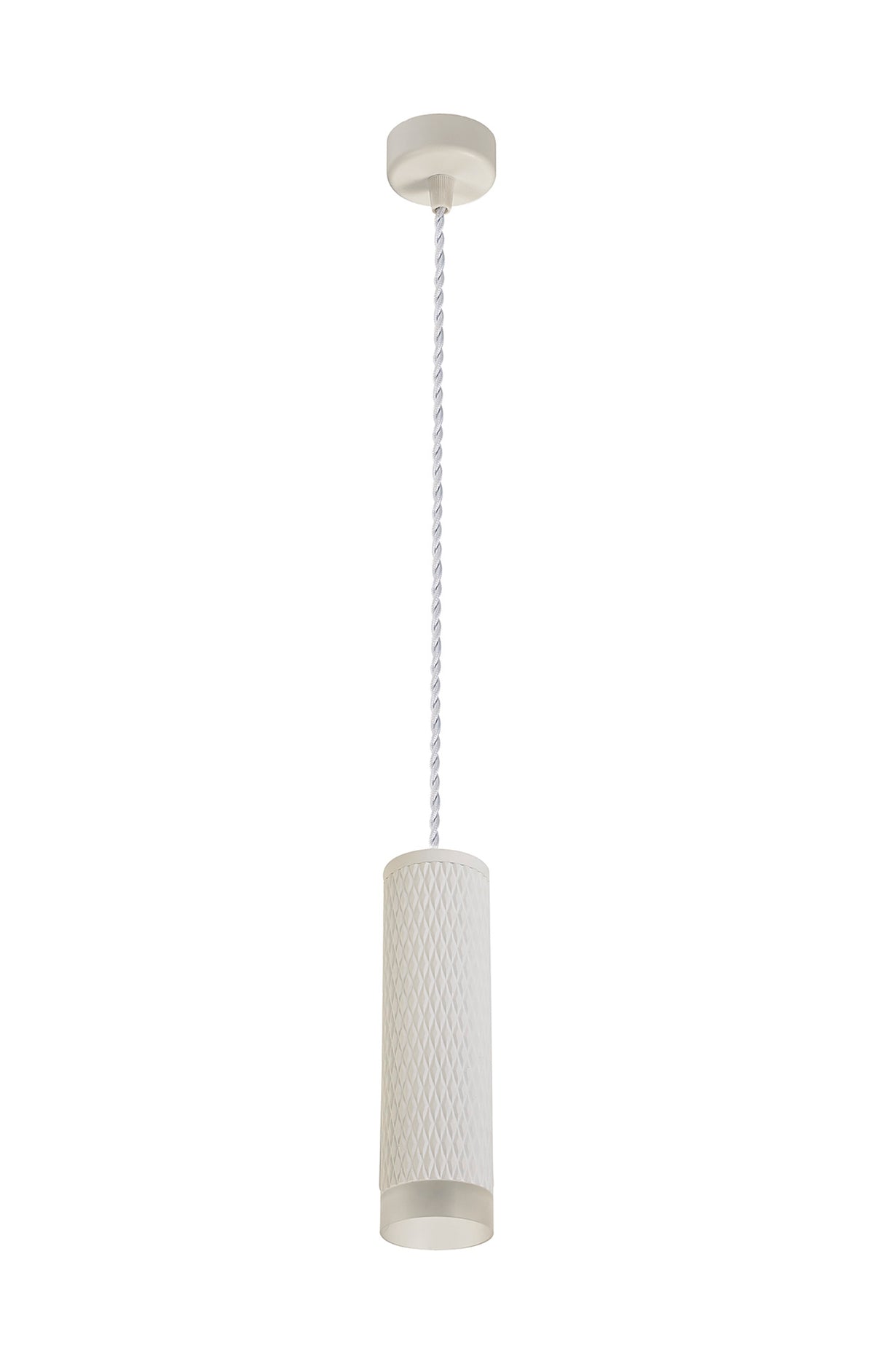 SAD5308 Sadal Pendant Light Kit 2m 1 Light in a Sand White Finish