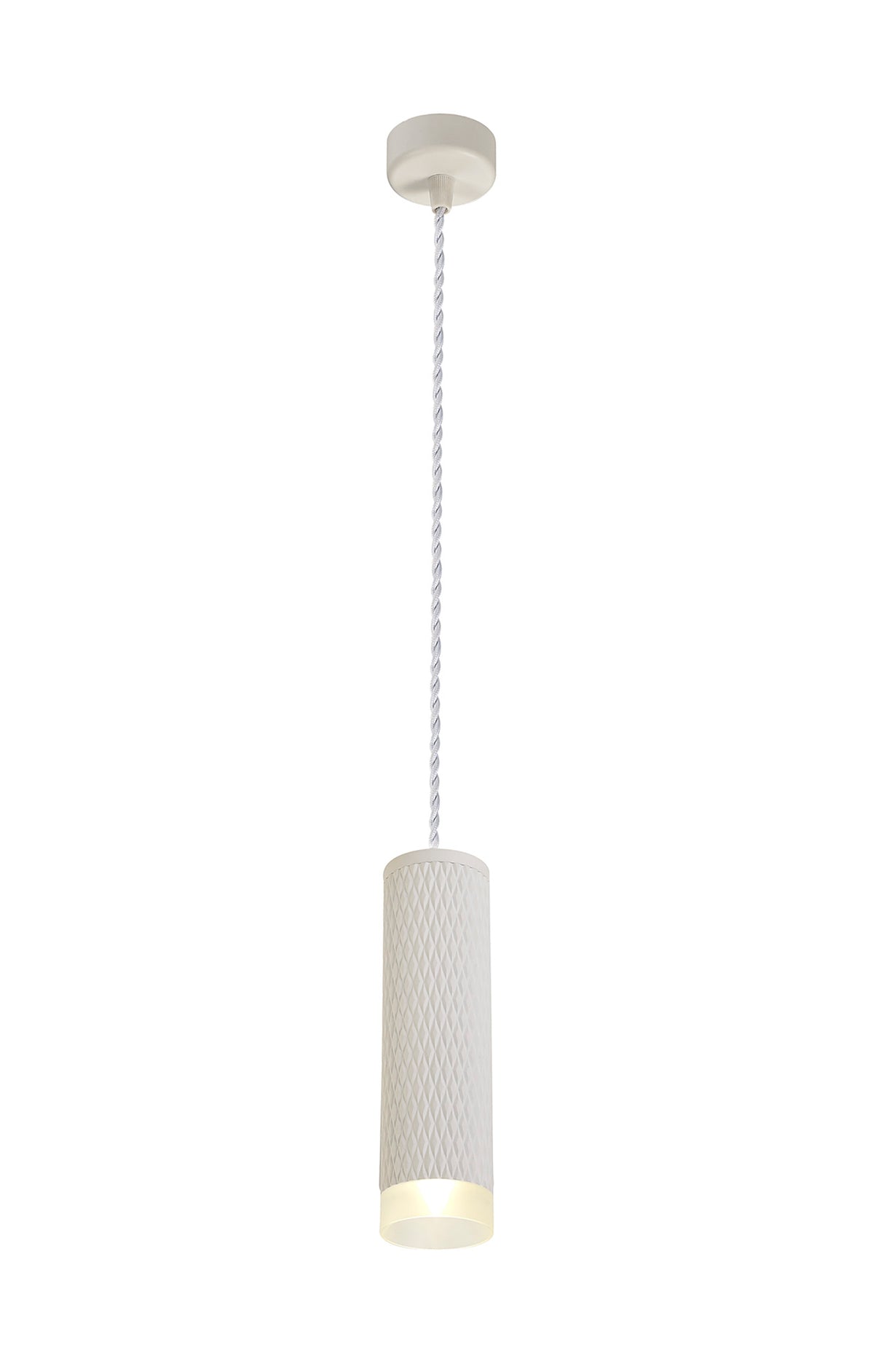 SAD5308 Sadal Pendant Light Kit 2m 1 Light in a Sand White Finish