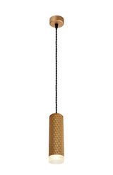 SAD6308 Sadal Pendant Light Kit 2m 1 Light in a Champagne Gold Finish