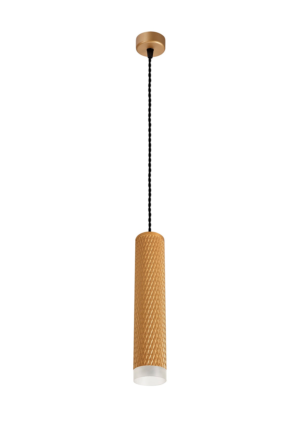 SAD6308 Sadal Pendant Light Kit 2m 1 Light in a Champagne Gold Finish