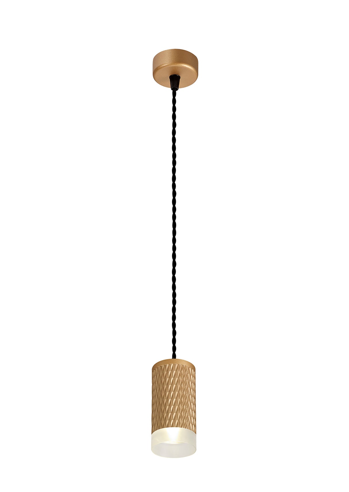 SAD6308 Sadal Pendant Light Kit 2m 1 Light in a Champagne Gold Finish