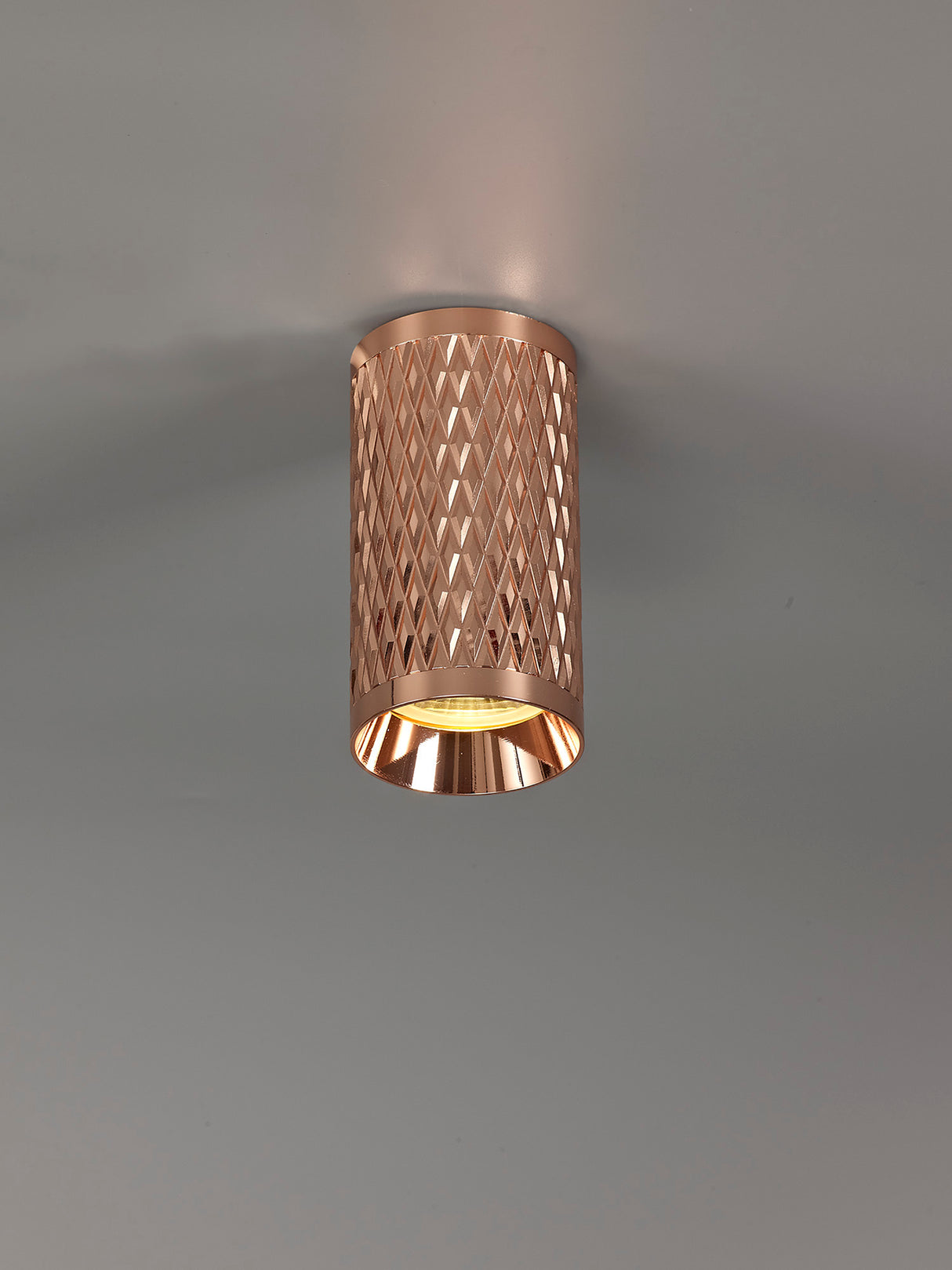 SAD7108 Sadal 10cm Surface Mounted Ceiling Light 1 Light in a Rose Gold Finish