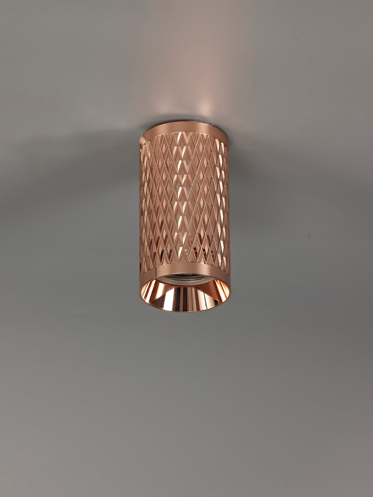 SAD7108 Sadal 10cm Surface Mounted Ceiling Light 1 Light in a Rose Gold Finish