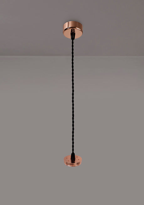 SAD7308 Sadal Pendant Light Kit 2m 1 Light in a Rose Gold Finish