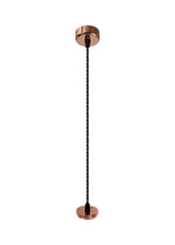 SAD7308 Sadal Pendant Light Kit 2m 1 Light in a Rose Gold Finish