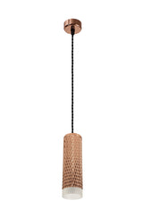 SAD7308 Sadal Pendant Light Kit 2m 1 Light in a Rose Gold Finish