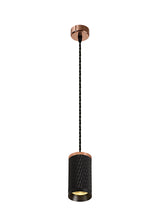 SAD7308 Sadal Pendant Light Kit 2m 1 Light in a Rose Gold Finish