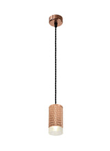 SAD7308 Sadal Pendant Light Kit 2m 1 Light in a Rose Gold Finish