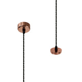 SAD7308 Sadal Pendant Light Kit 2m 1 Light in a Rose Gold Finish