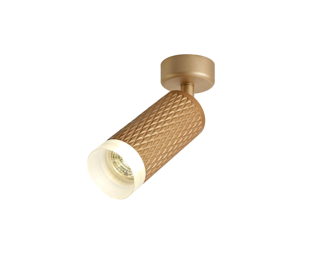 SAD8208 Sadal Surface Mounted Spot Light 1 Light in a Champagne Gold Finish