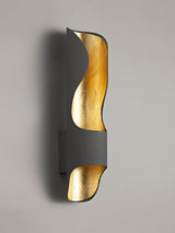 SAI6307 Saiph Wall Lamp 8W LED in a Anthracite/Gold Leaf/Frosted Finish