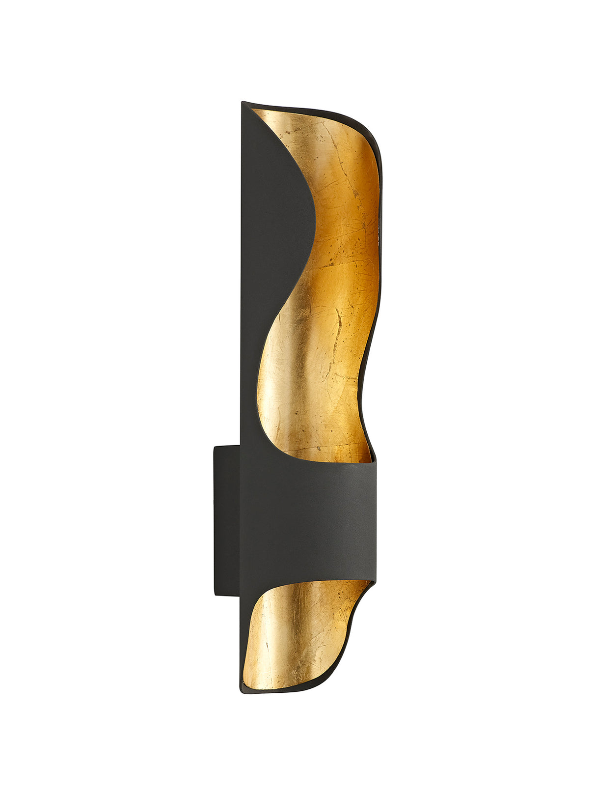 SAI6307 Saiph Wall Lamp 8W LED in a Anthracite/Gold Leaf/Frosted Finish