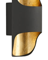 SAI6307 Saiph Wall Lamp 8W LED in a Anthracite/Gold Leaf/Frosted Finish