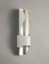 SAI7307 Saiph Wall Lamp 8W LED in a White/Silver/Frosted Finish