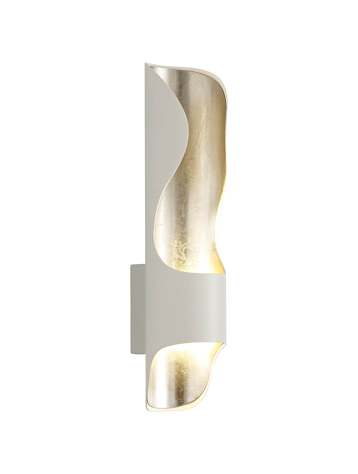 SAI7307 Saiph Wall Lamp 8W LED in a White/Silver/Frosted Finish